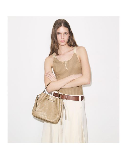 Tory Burch Natural Romy Bucket Bag