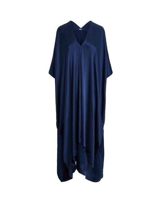 Polo Ralph Lauren Blue Polo Silk Kaftan Ld52