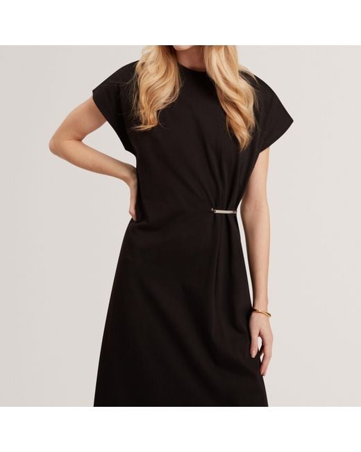 Ted Baker Black Metal Trim T-Shirt Dress