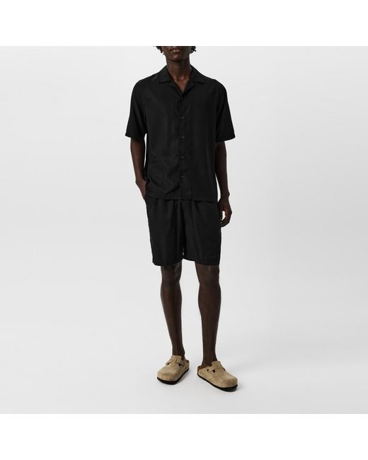 Albam Black Bowling Shirt for men