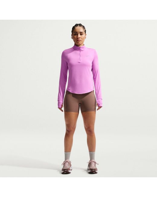 Nike Purple Swift 1/4-Zip Running Top