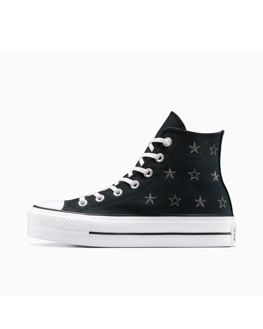 Converse Black Chuck Taylor All Star Lif Canvas High-Top Trainers
