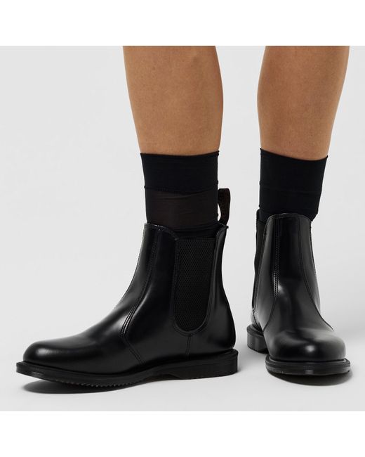 Dr. Martens Black Flora Chelsea Boots