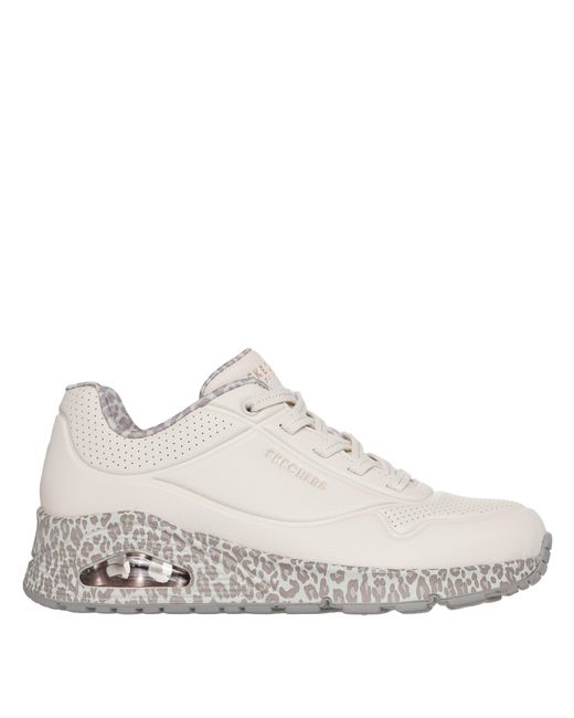 Skechers White Uno Stand On Air Trainers