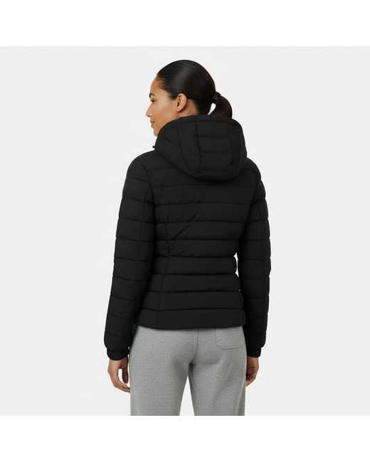Jack Wills Black Luna Hooded Puffer Jacket