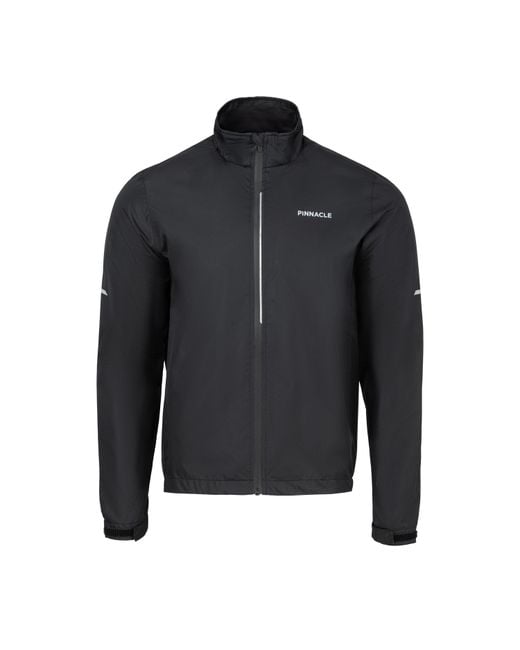 Pinnacle Black Waterproof Lightweight Performance Cycling Jacket for men