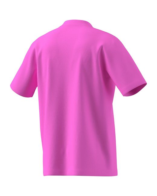 Adidas Pink Essentials Single Jersey Logo T-Shirt for men