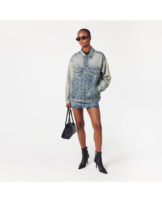 GOOD AMERICAN Blue Os Denim Jacket