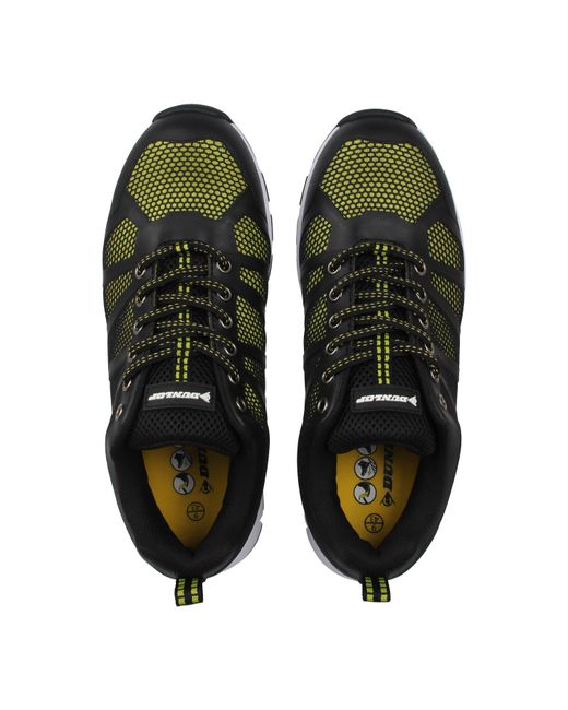 Dunlop Black Reno Steel Toe Cap Shoes for men