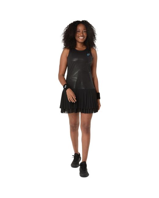 Asics Black Match Night Energy Tennis Dress