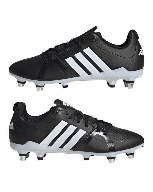 Adidas Black Adizero Rs15 Rise Soft Ground Rugby Boots