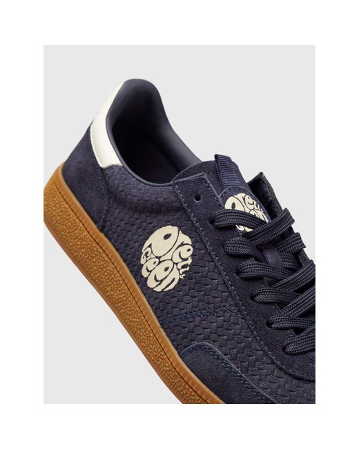 Pretty Green Blue Low-Top Trainers for men