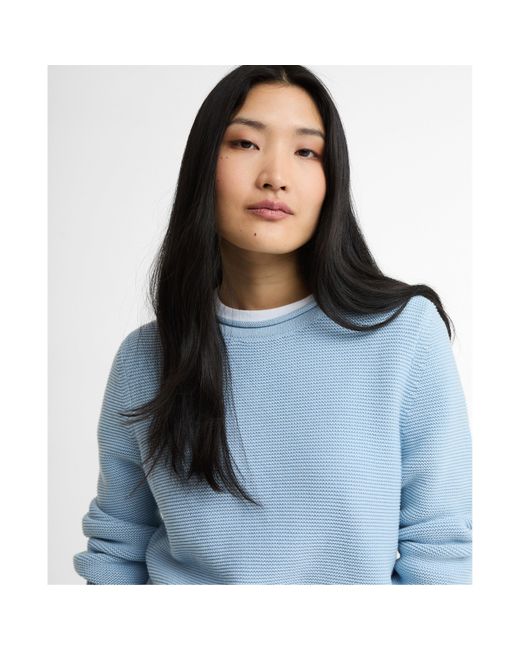 Barbour Blue Crew Neck Jumper