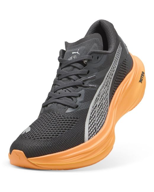 PUMA Blue Deviate Nitro 3 Nitro Foam Engineered Mesh Fast Neutral Road Running Shoes for men