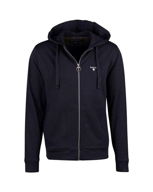 Barbour Blue Wallington Zip Hoodie for men