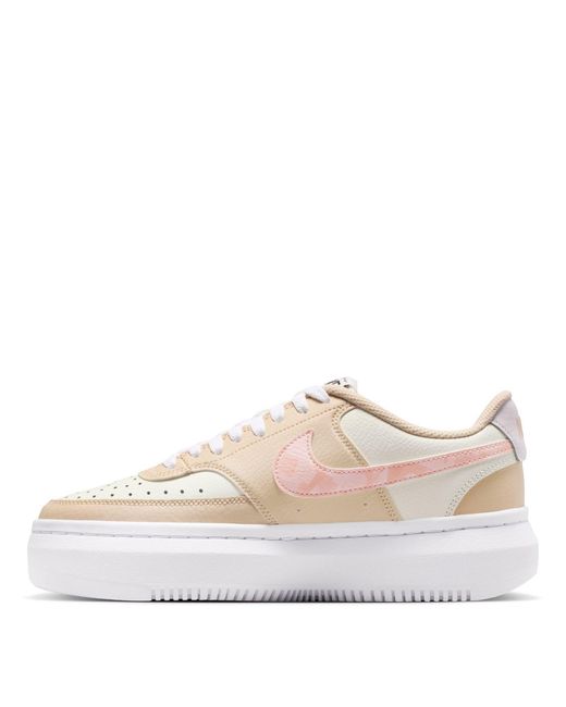 Nike Pink Court Vision Alta Leather Trainers