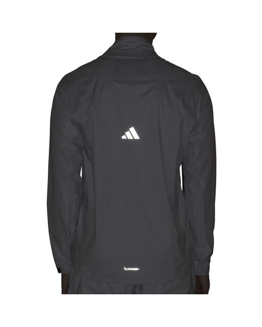 Adidas Gray Full-Zip Wind Rain Protection Performance Golf Jacket for men