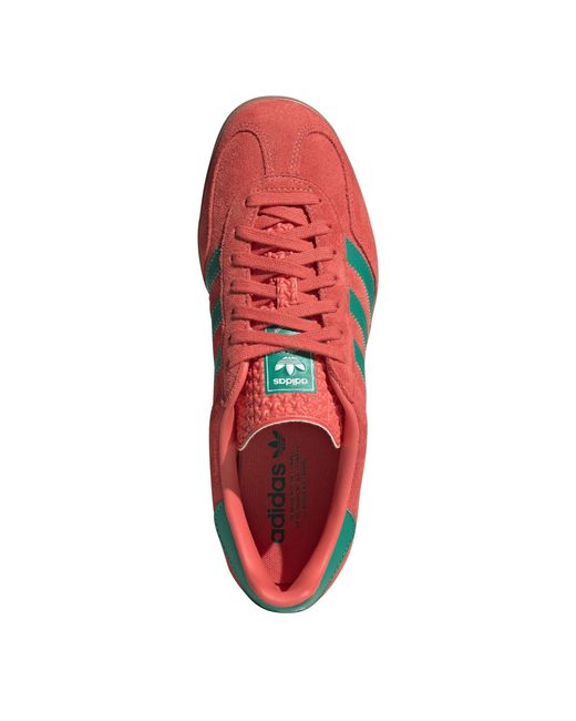 Adidas Originals Red Adults Gazelle Indoor Low-Top Trainers