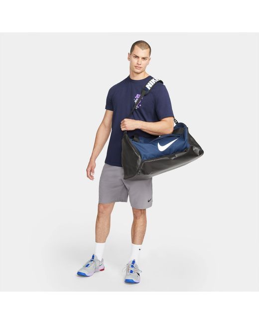 Nike Blue Brasilia Medium Holdall for men