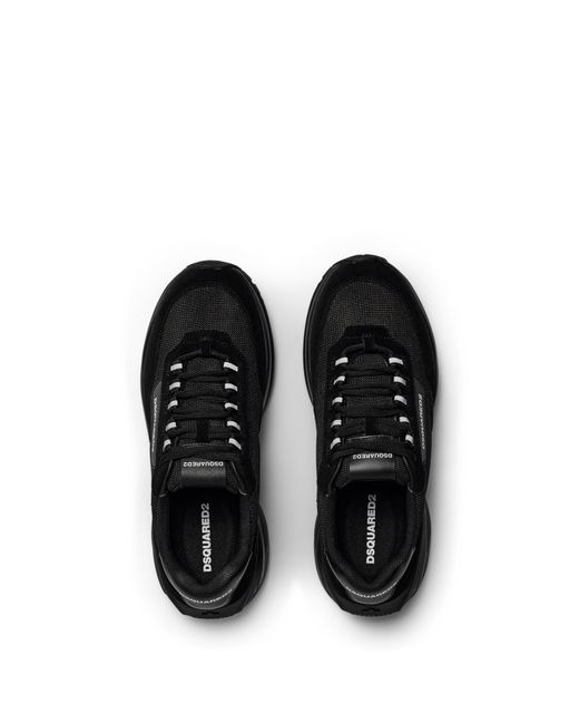 DSquared² Black Suede Dash Sneakers for men
