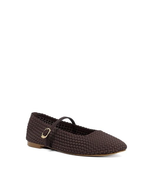 Dune Brown Hosta Ballet Pumps
