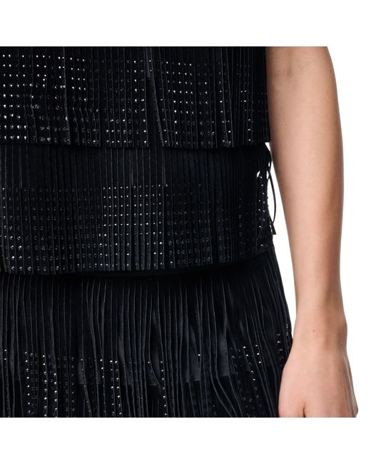 DKNY Black Rhinstone Top Ld64