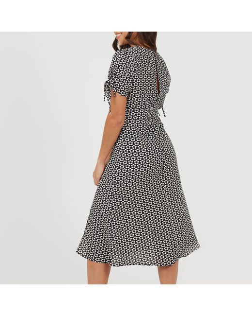 Brave Soul Gray Short Sleeve A Line Dress