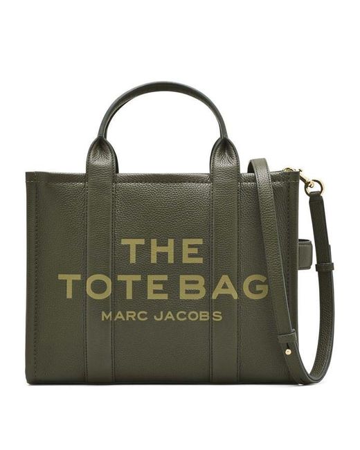 Marc Jacobs Green Medium Leather Tote Bag