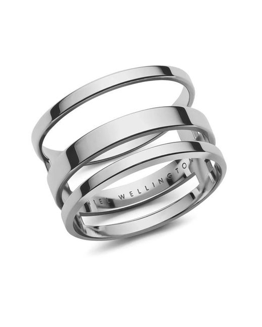 Daniel Wellington Metallic Triad Dual Ring Size P