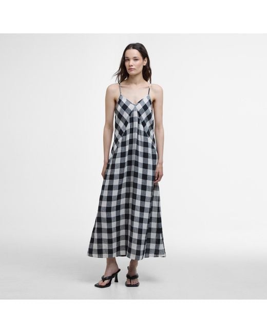 Barbour Blue Maya Midi Dress
