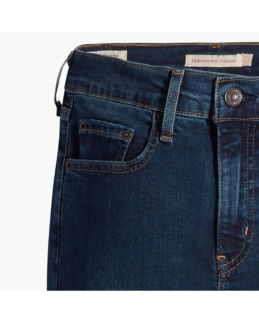 Levi's Blue 724 High Rise Straight Sw