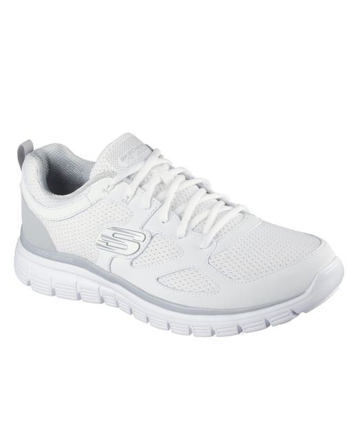 Skechers White Flex Burns Agoura Trainers for men