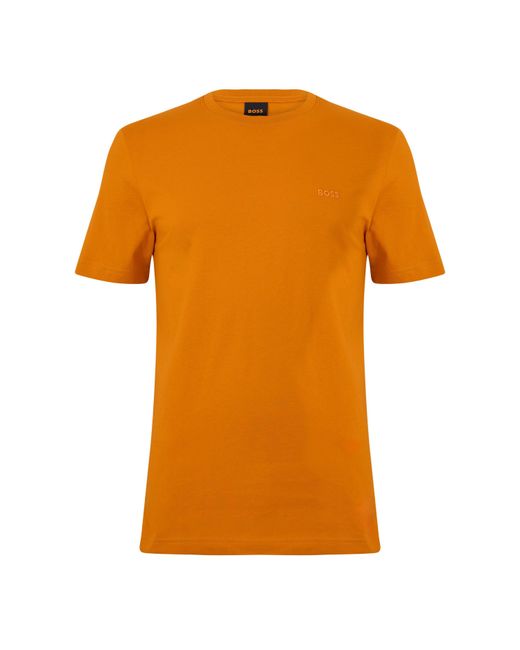 Boss Orange Tales T-Shirt With Logo Patch Premium Cotton for men
