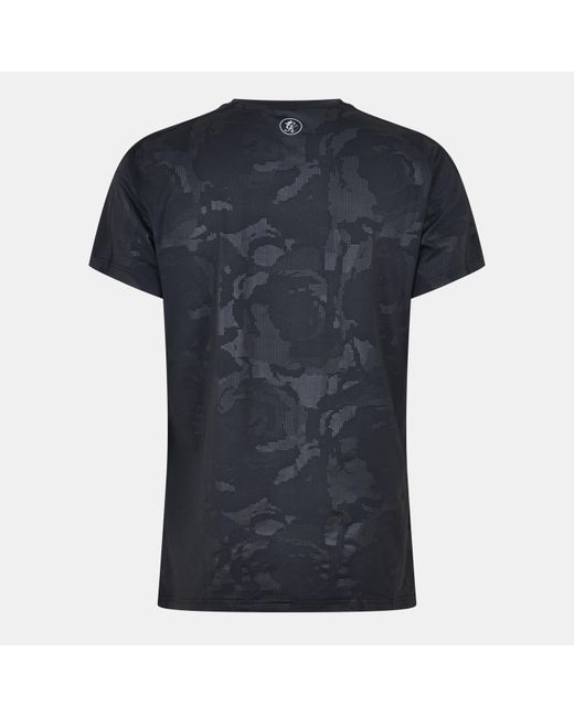 Gym King Black Gymki Debossed Camo Short Sleeve Performance Gym Top for men