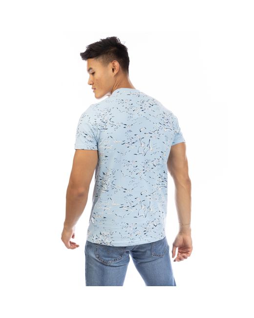 Peter Werth Blue Feather T-Shirt for men