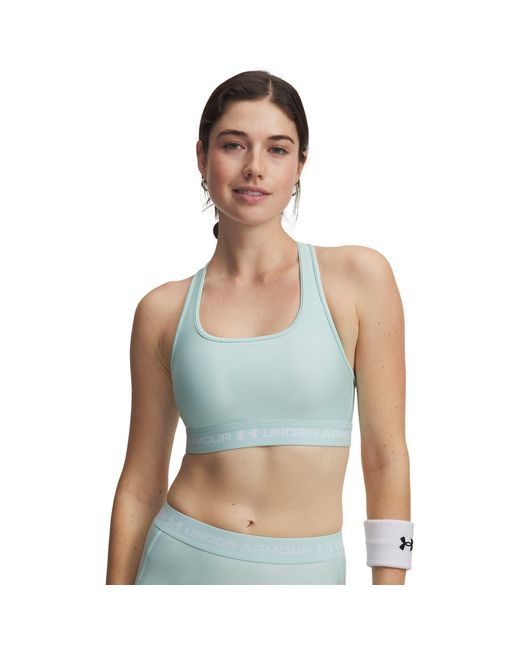 Under Armour Blue Crossback Medium Impact Sports Bra