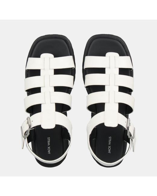 Jack Wills White Gladiator Sandals