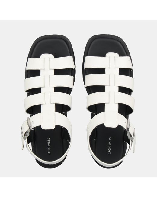 Jack Wills White Gladiator Sandals