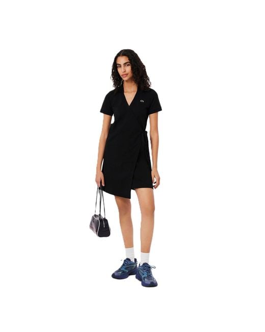 Lacoste Black Wrap Dress