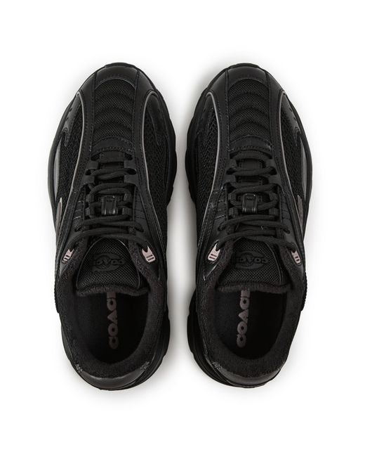 COACH Black Bolt Runner Trainers