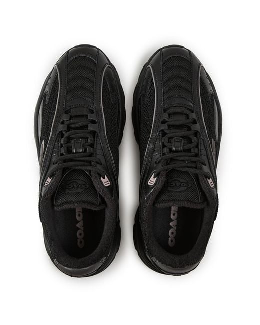 COACH Black Bolt Runner Trainers