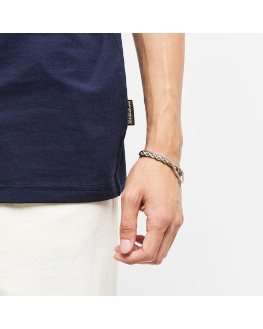 Napapijri Blue Graphic T-Shirt for men