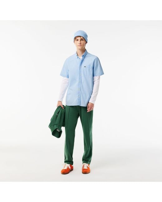 Lacoste Blue Short Sleeve Plain Shirt for men