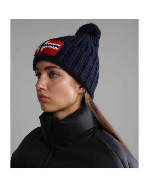 Napapijri Blue Semiury Beanie Hat Adults