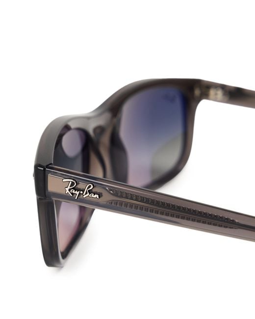 Ray-Ban Gray 0Rb2224 Rectangle Sunglasses