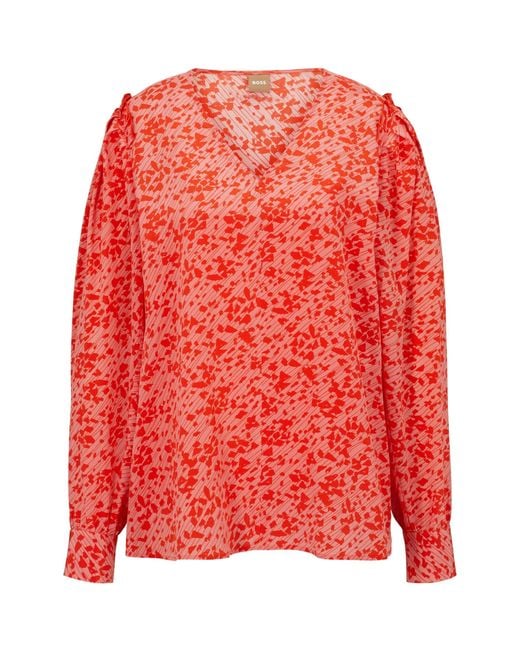 Boss Red Baluta Long Sleeve Blouse