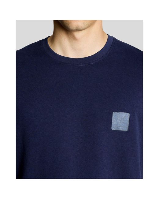 Lyle & Scott Blue Lyle & Scott Back Graphic T-Shirt for men