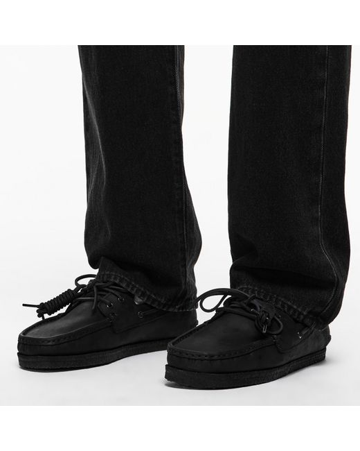 Clarks Black Boat Shoes for men