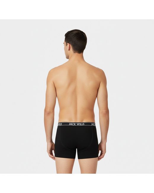 Jack Wills Black Jw Daundley Boxers 3 Pack for men