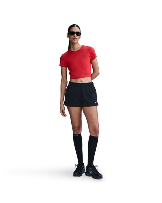 Nike Black Sportswear Essential French Terry Shorts